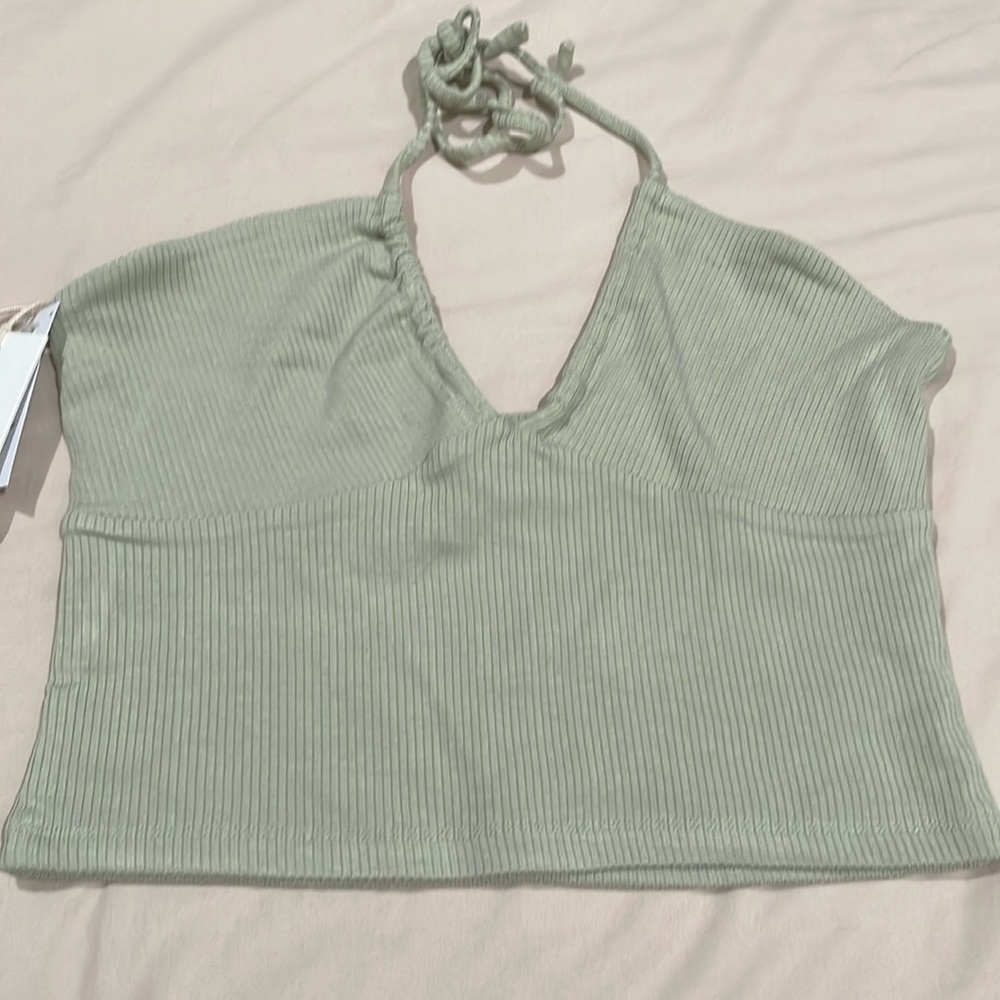 Aritzia cropped halter top